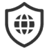 A privacy shield icon