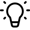 A lightbulb icon