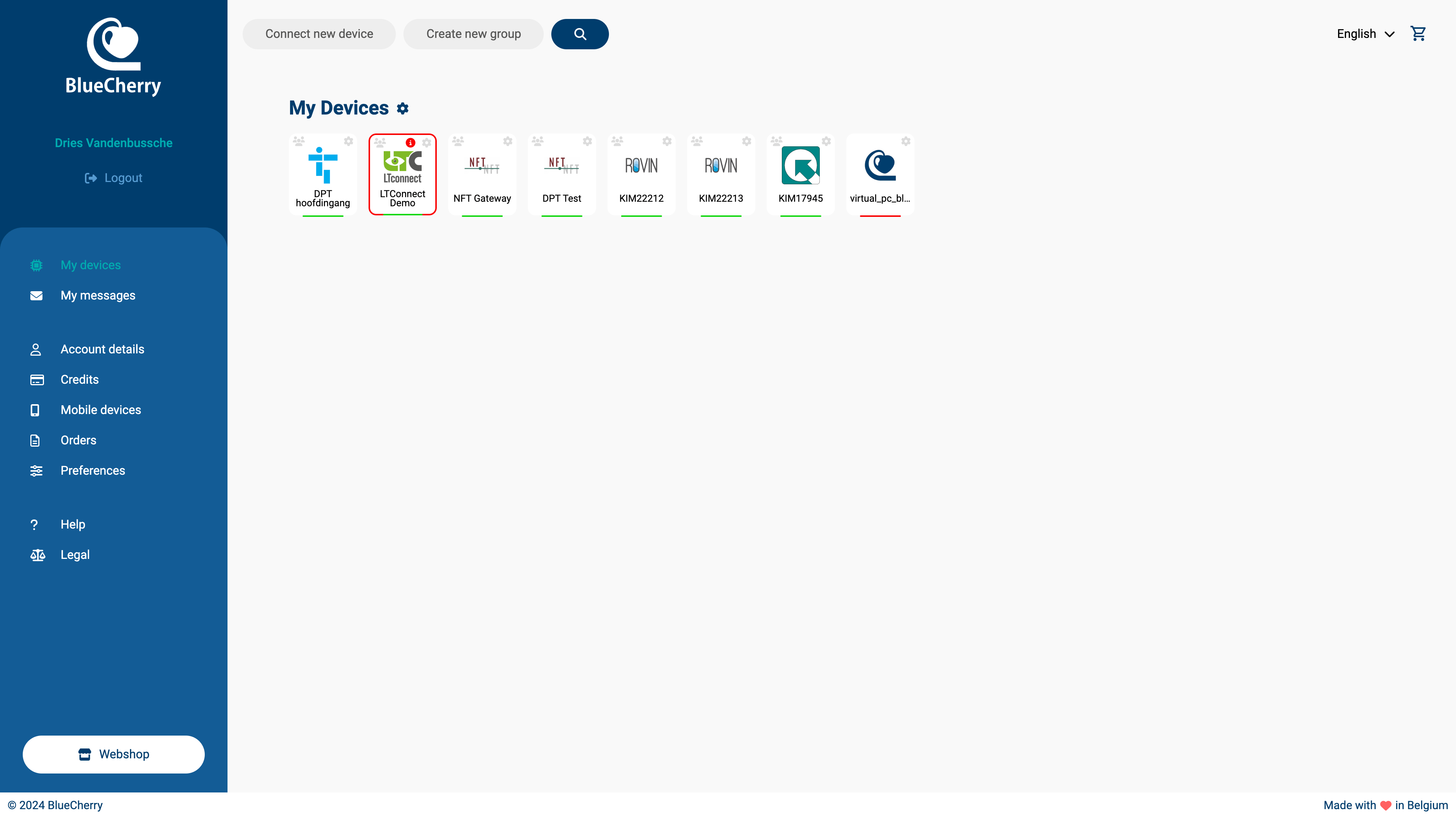 BlueCherry Dashboard